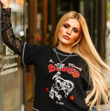 Rodeo Contrast Mesh Top